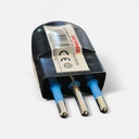 [SCAME 1063000] Enchufe  Macho Volante Convert 2P+T 10 Amp NEGRO