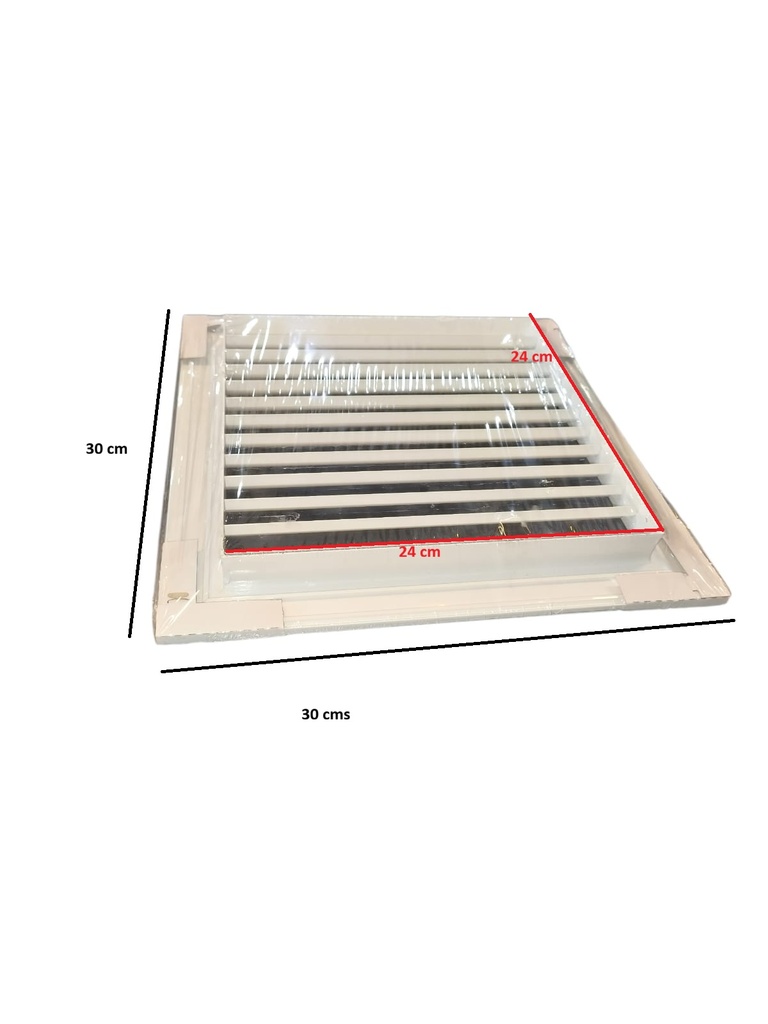 Rejilla de Retorno sin damper 30 x 30 cm