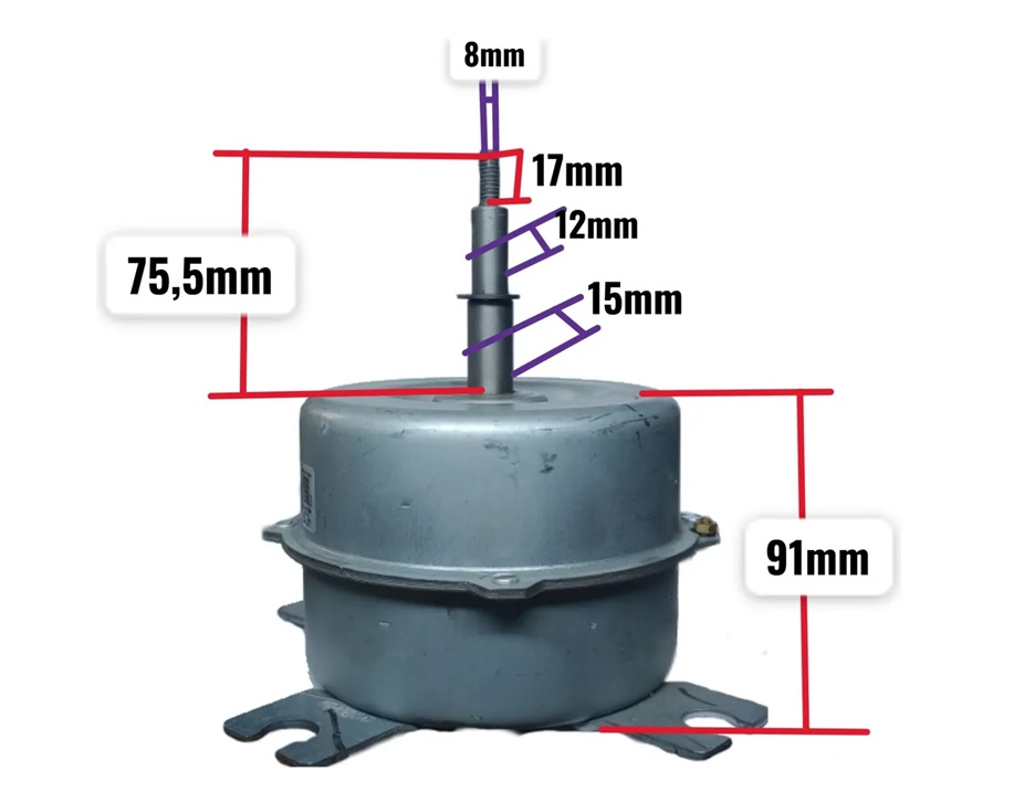 REPUESTO Motor ventilador Unidad Exterior Fan80w
