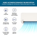 Aire Acondicionado Inverter AWNO Ecoflow split muro 18000 BTU R32