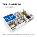 Aire Acondicionado Inverter TCL FreshIN split muro 12000 BTUT