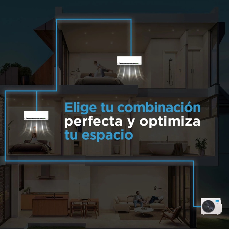 Multisplit Midea Breezeless Unidad Exterior 18.000 BTU R32