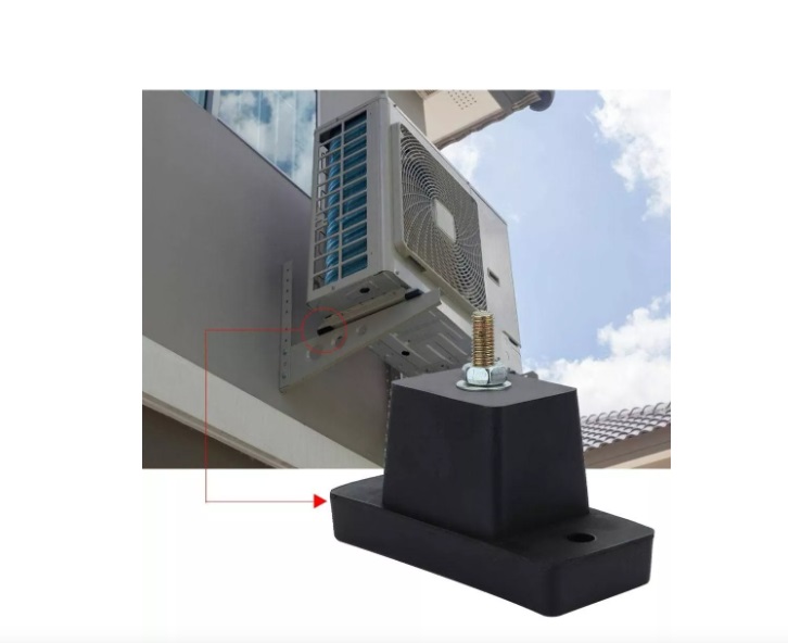 Base Soporte Piso Goma Antivibración PACK 4 PCS