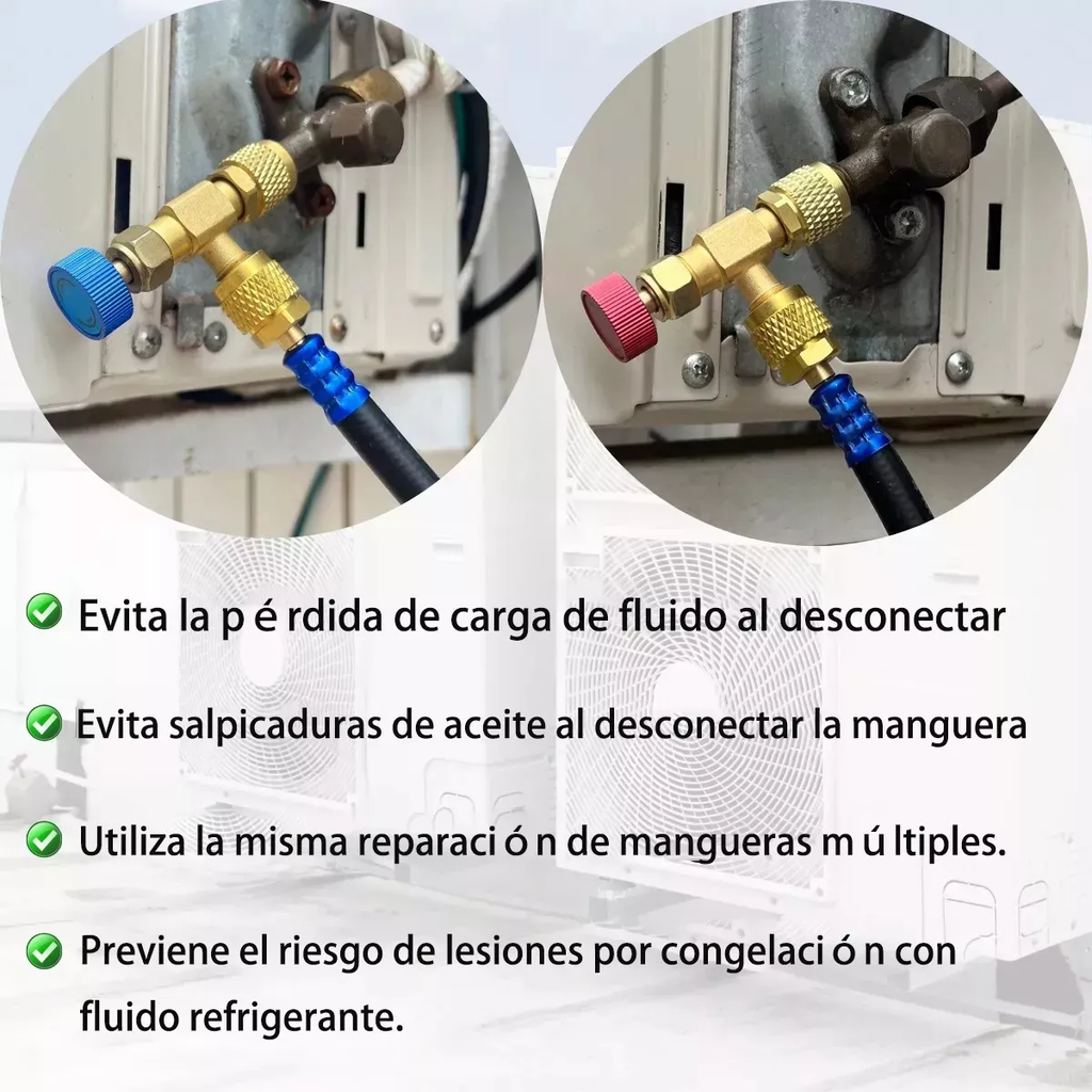 Kit Valvulas de Seguridad adaptador R410A-R22