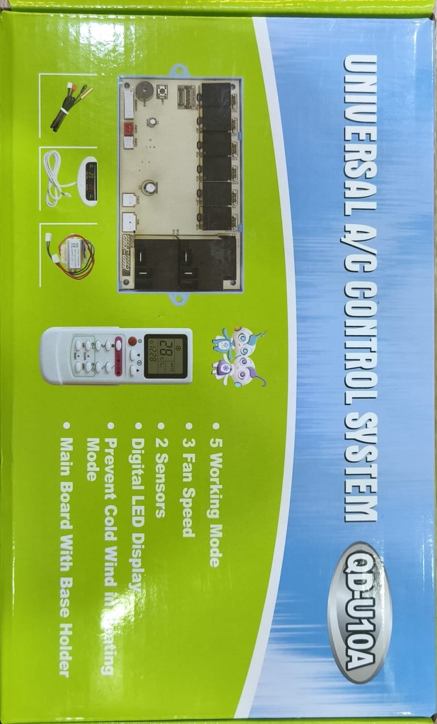 TARJETA UNIVERSAL PARA AIRE ACONDICIONADO ON OFF mod. QDU10A