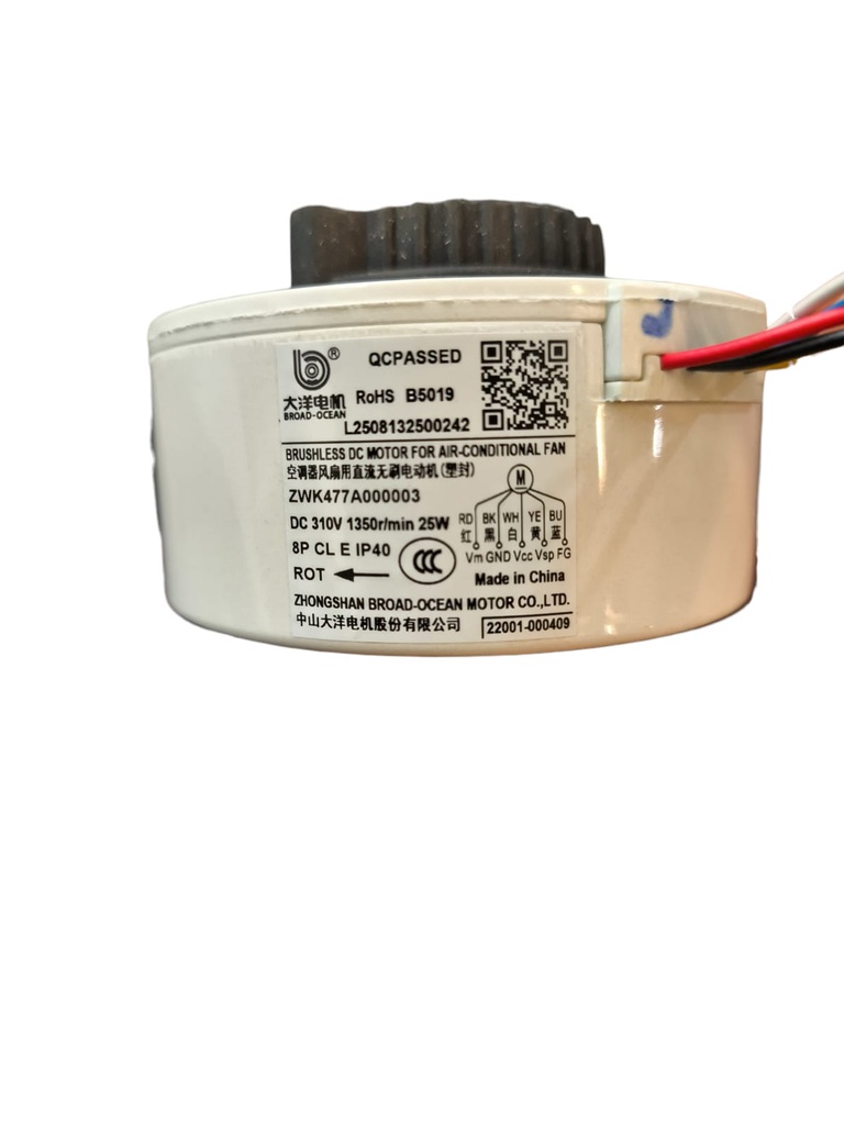 Motor Ventilador Interior Aire acondicionado TCL  Modelo 2