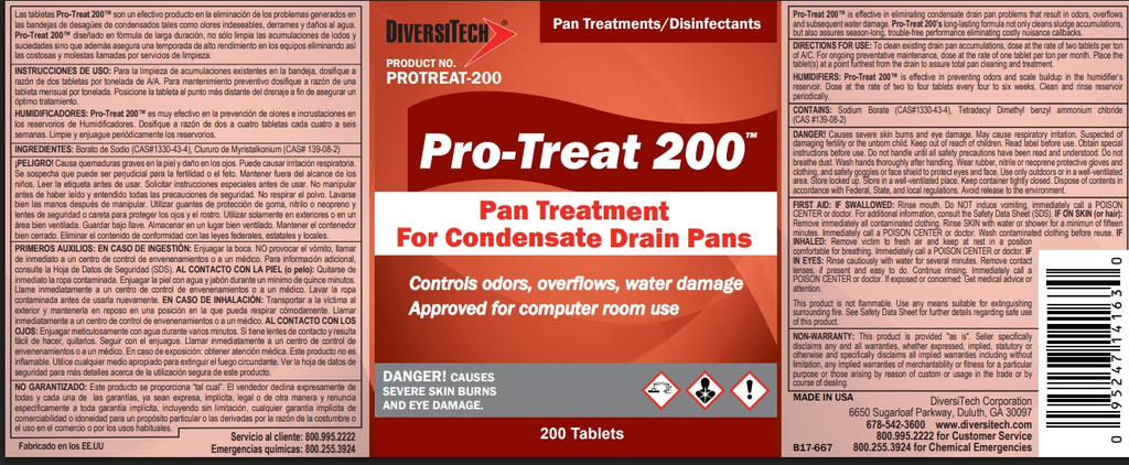 TABLETA LIMPIEZA DESAGUE  PRO TREAT PACK 5 UNIDADES  CHEMICAL