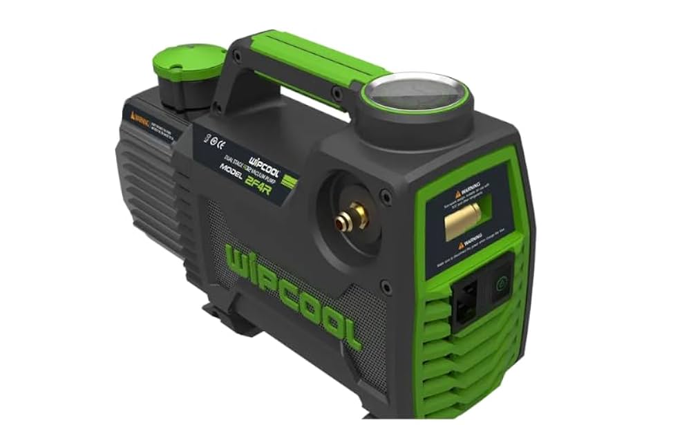 BOMBA DE VACIO 7CFM WIPCOOL 2 ETAPAS. INCL MANOMETRO