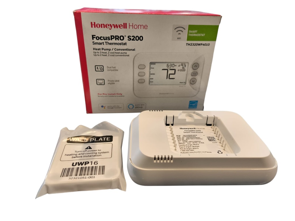 TERMOSTATO Digital 3HEAT 2 COOL HONEYWELL TH2320WF4010/U WIFI 24VAC