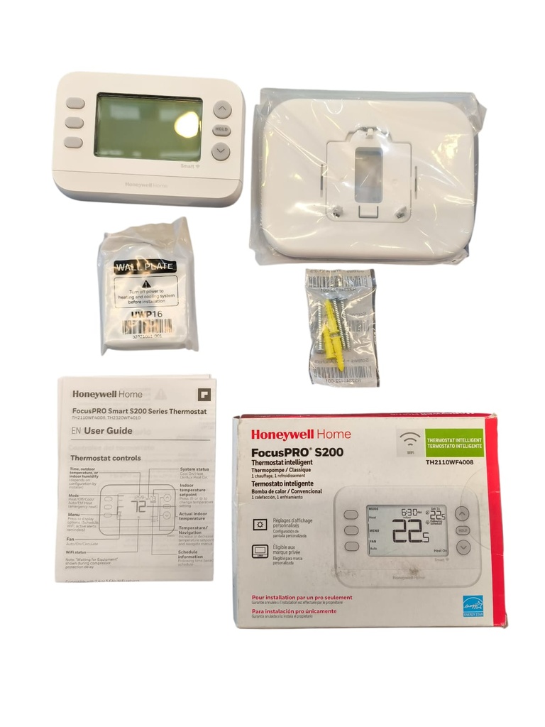 TERMOSTATO Digital No Programable 1HEAT 1 COOL HONEYWELL TH2110WF4008/U WIFI