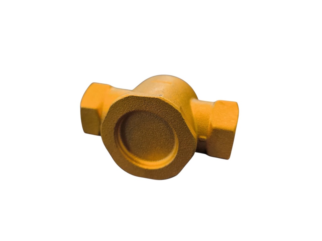 Cuerpo de válvula dos vías tipo vástago, diámetro 1/2", conexión NPT.