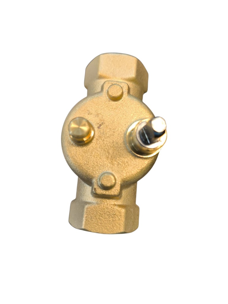 Cuerpo de válvula dos vías tipo vástago, diámetro 1/2", conexión NPT.