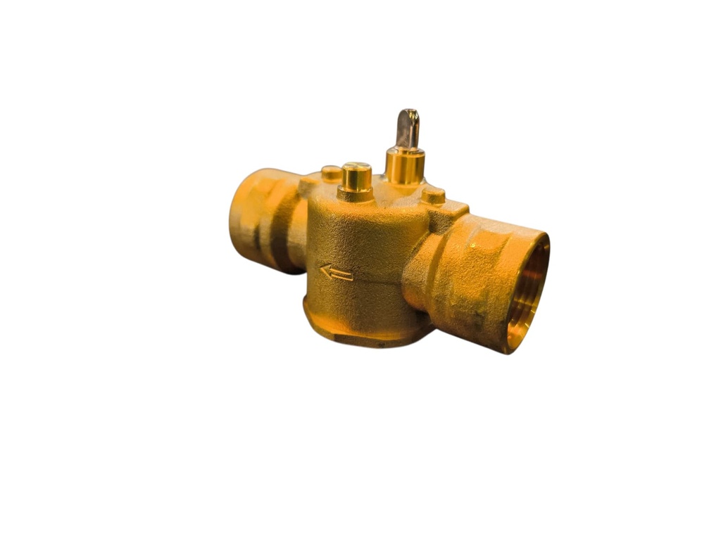Cuerpo de válvula dos vías tipo vástago, diámetro 3/4", conexión NPT