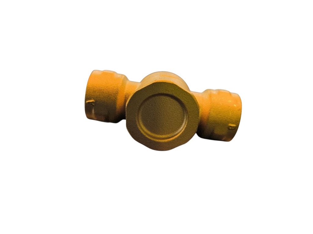 Cuerpo de válvula dos vías tipo vástago, diámetro 3/4", conexión NPT