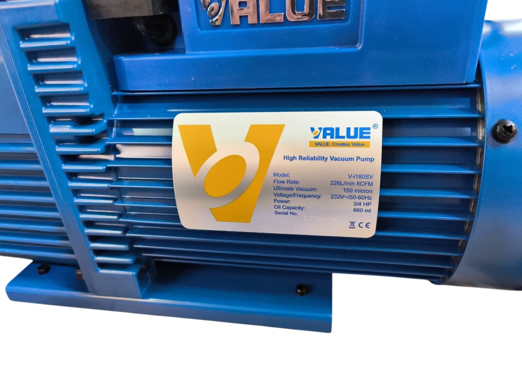 Bomba de Vacio 7 CFM  1 Etapa. VALUE