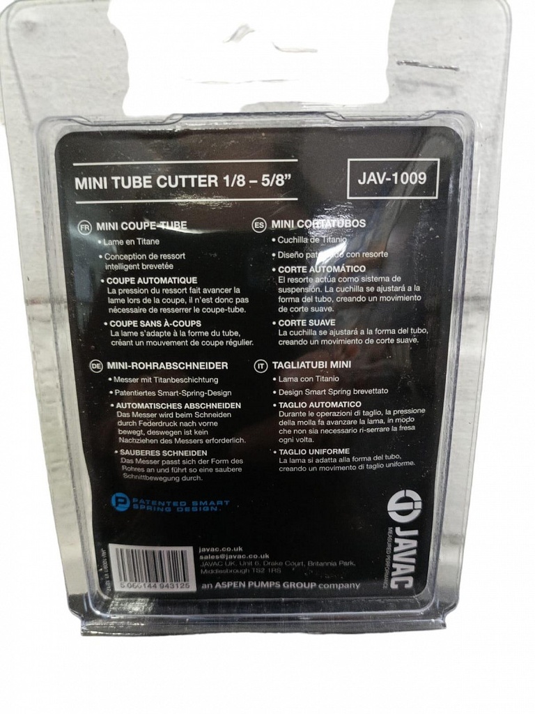 Cortador De Tubos De 1/8 5/8 Javac Edge