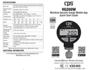VACUOMETRO DIGITAL WIRELES VG200W CPS (negro)