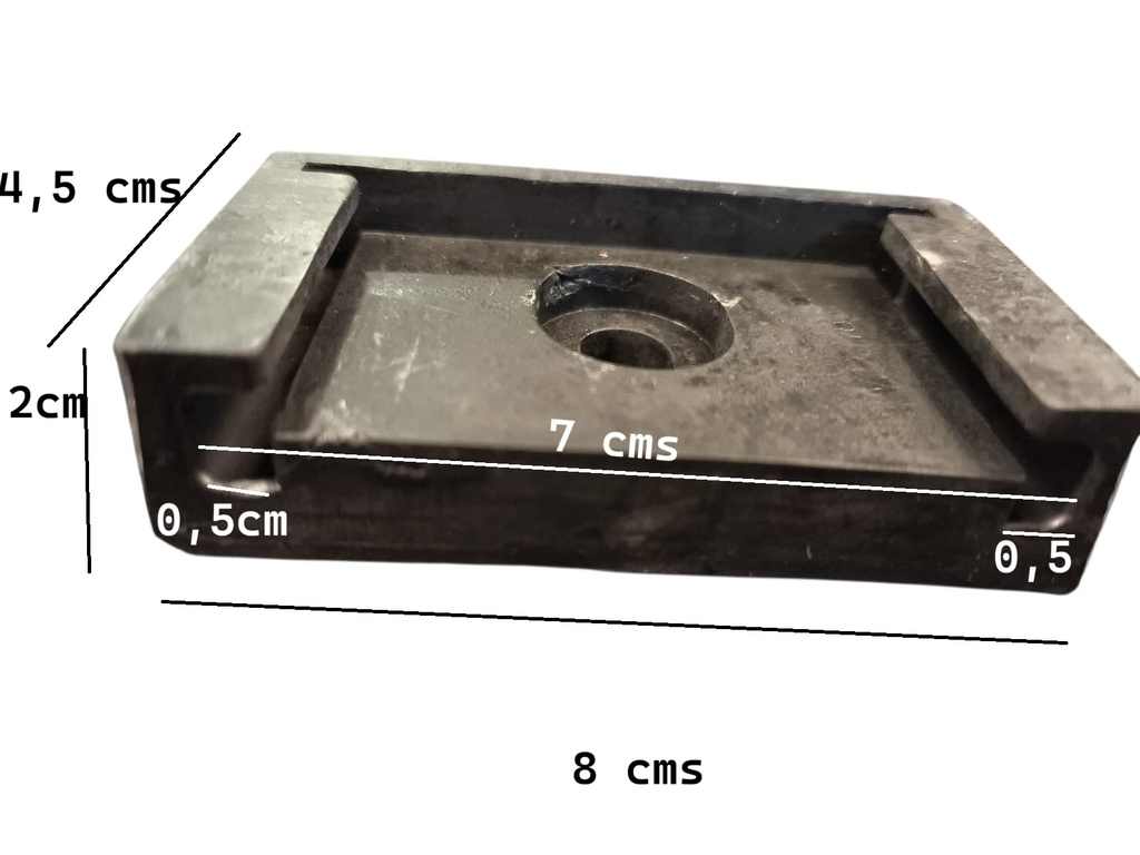 Base Soporte Antivibración De Goma (planos con sacado)