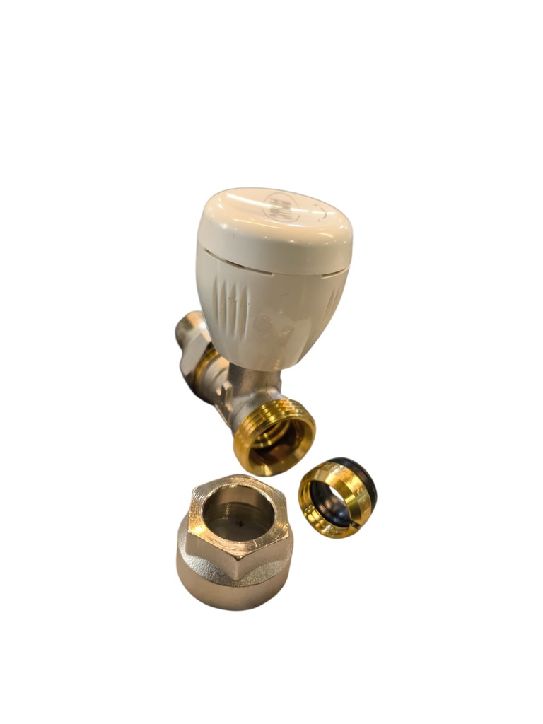 ACCESORIO RADIADOR - VALVULA RADIADOR RECTA DOBLE REG. 1/2" PARA COBRE EUROKONO