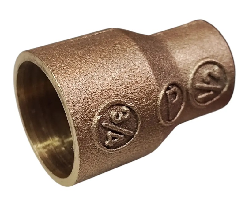 Copla Bronce 3/4"x 1/2" Pulgada Unión Reducción Junta