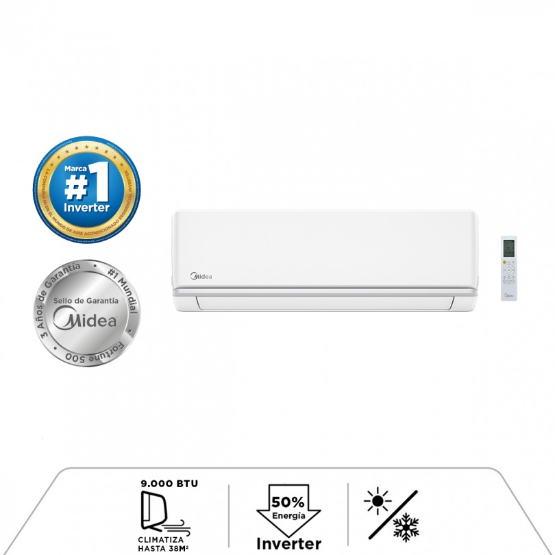 MIDEA Aire Acondicionado 9000btu/h Xtra R32 INVERTER