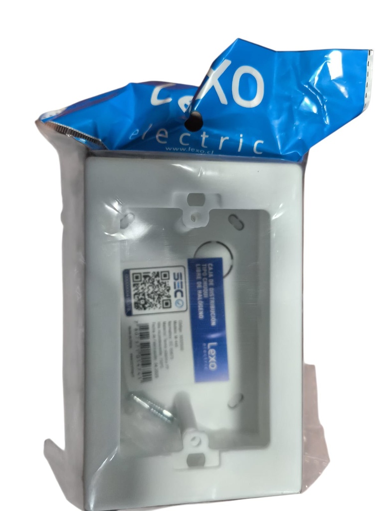 CAJA CHUQUI LIBRE HALOGENOS 125X80X45MM LEXO