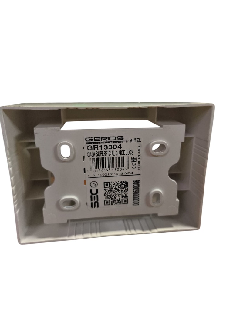 Caja Superficial de 3 modulos