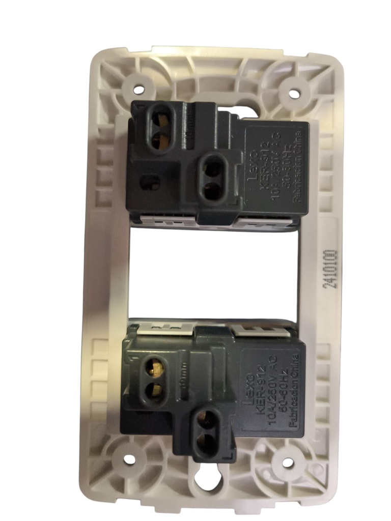 Interruptor Doble Blanco Lexo