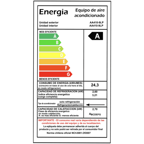 Aire Acondicionado Inverter IKA split muro 9000 BTU R32