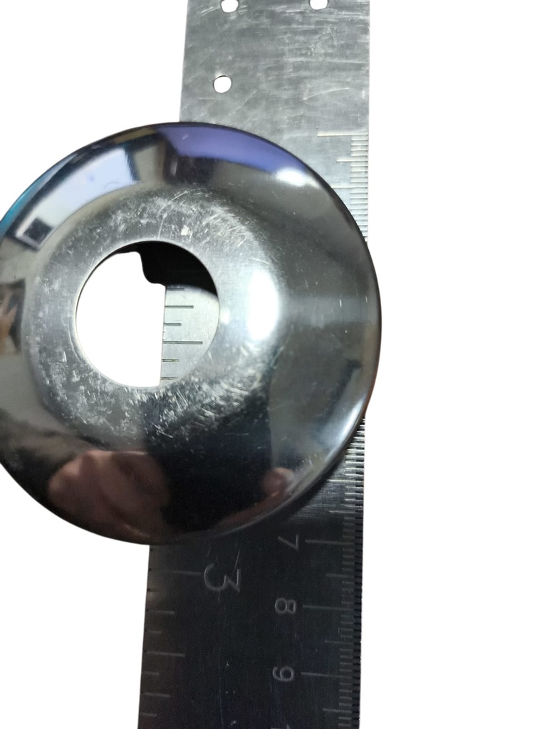 Llave de paso con tapa embellecedor cromado 20 Pulg