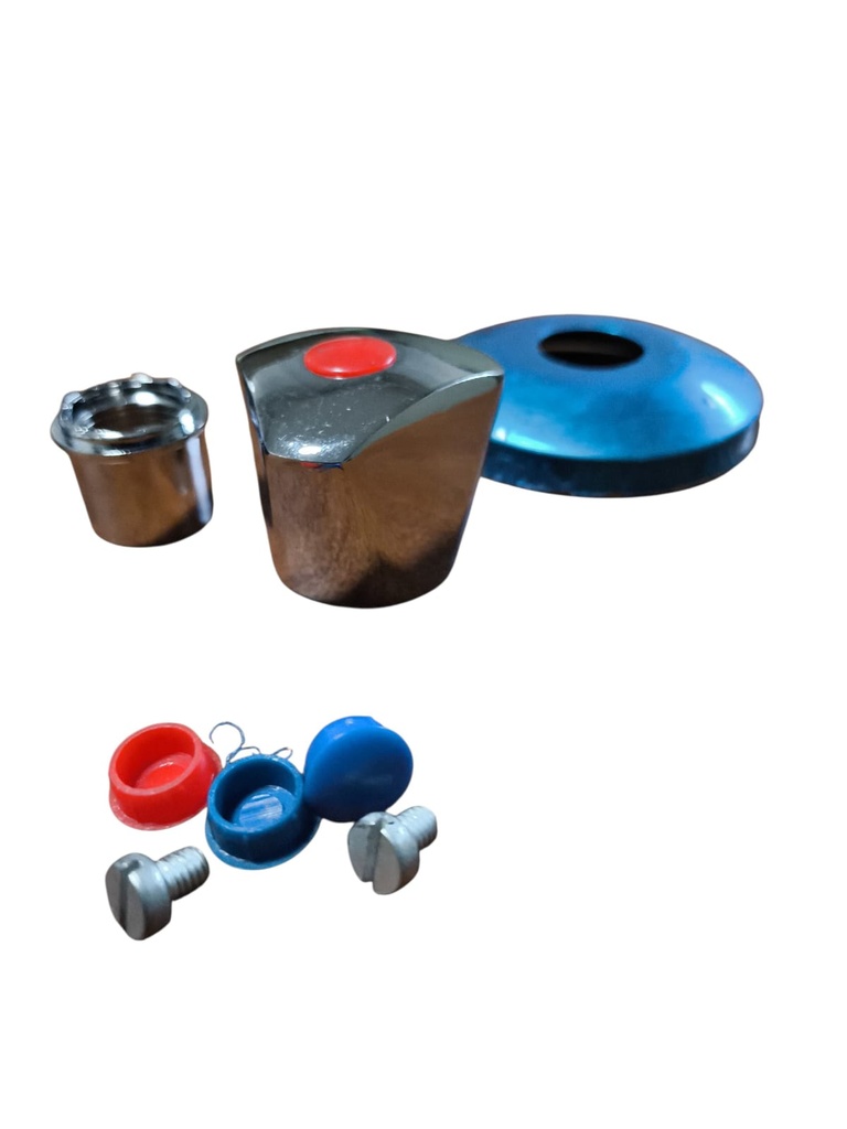 Llave de paso con tapa embellecedor cromado 20 Pulg