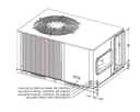 TRANE Rooftop, Heat Pump, descarga horizontal, R410, 5 Ton, 380/415V-3N-50Hz