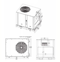 TRANE Rooftop, Heat Pump, descarga horizontal, R410, 10 Ton, 380/415V-3N-50Hz