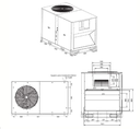 TRANE Rooftop, Heat Pump, descarga horizontal, R410, 10 Ton, 380/415V-3N-50Hz