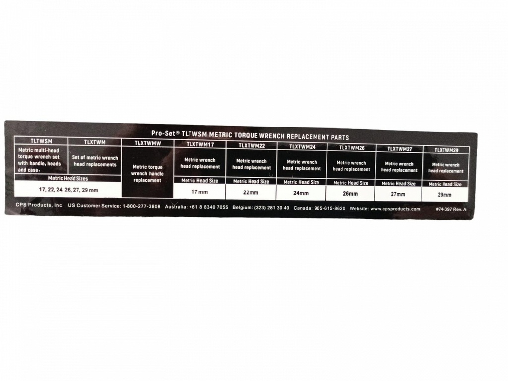 MALETA LLAVES DE TORQUE CPS PRO-SET TLTWSM