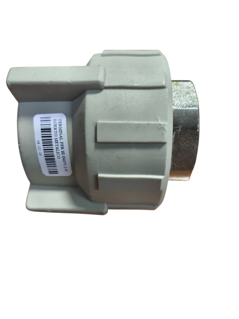 Terminal PPR D40x1.1/4" HI Injerto Metalico