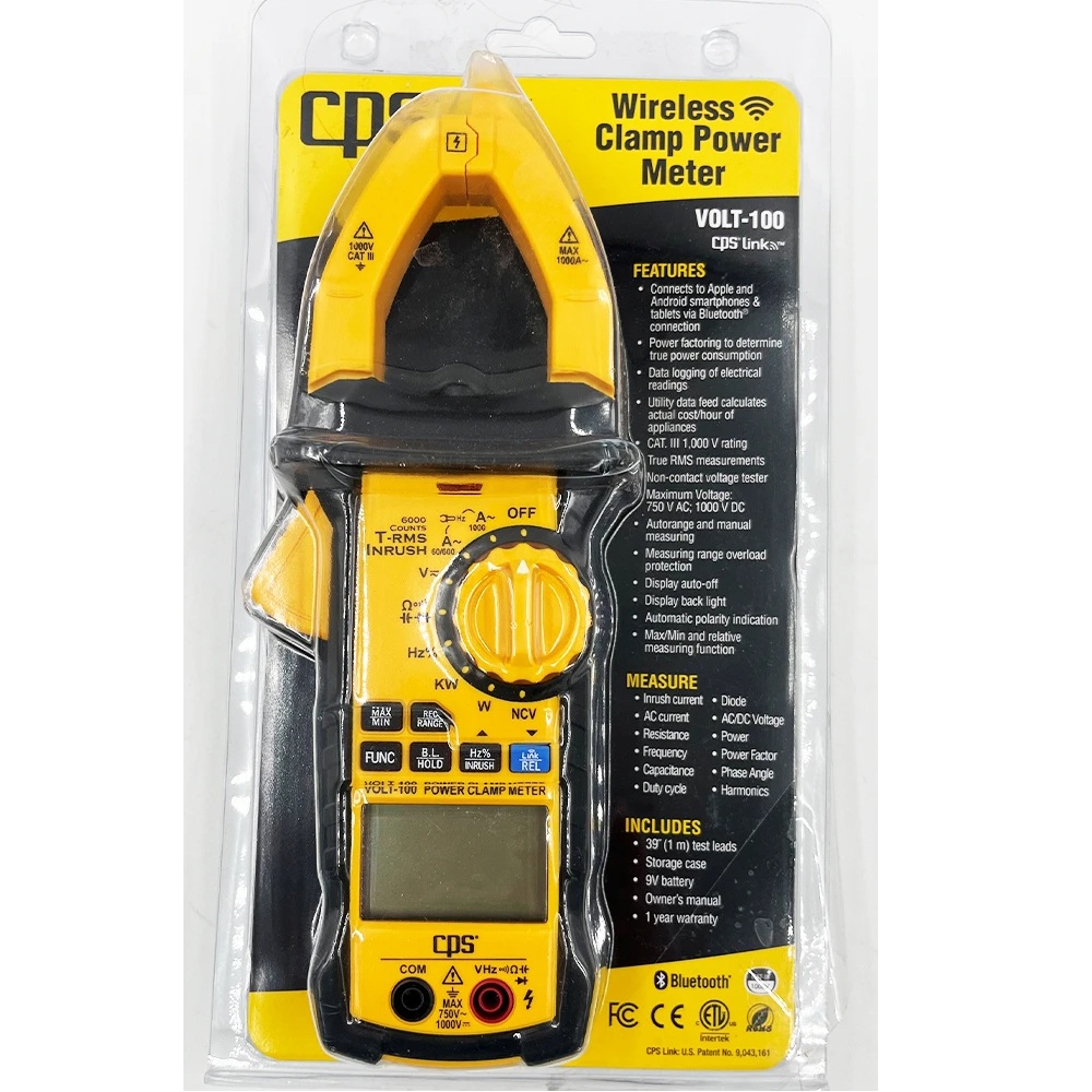 AMPERIMETRO MULTIMEDIDOR VOLT-100 inalámbrico CPS