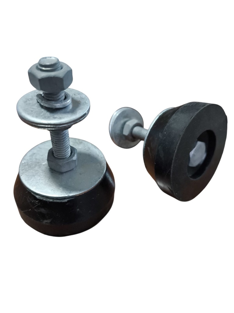 Base Soporte Piso Goma *Redondos* Antivibración PACK 4 PCS