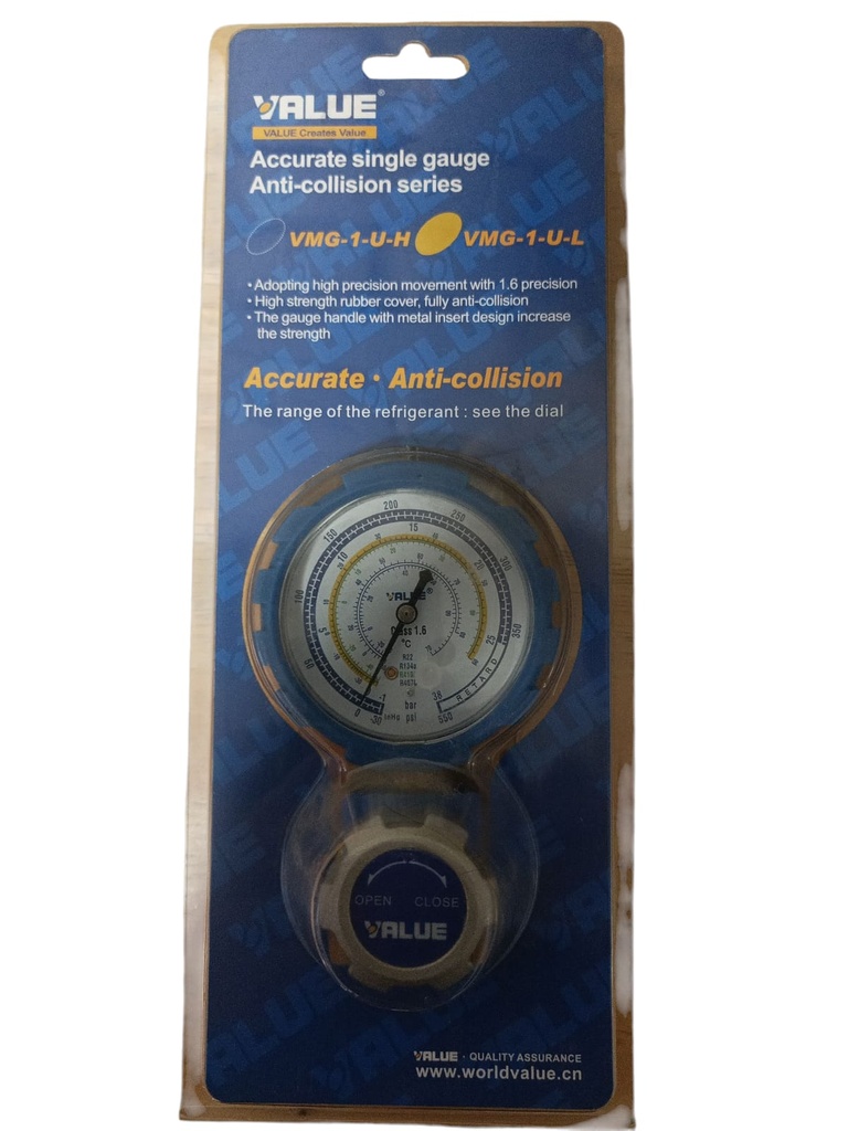 VALUE VMG1 UL Manómetro Anticolusión Baja