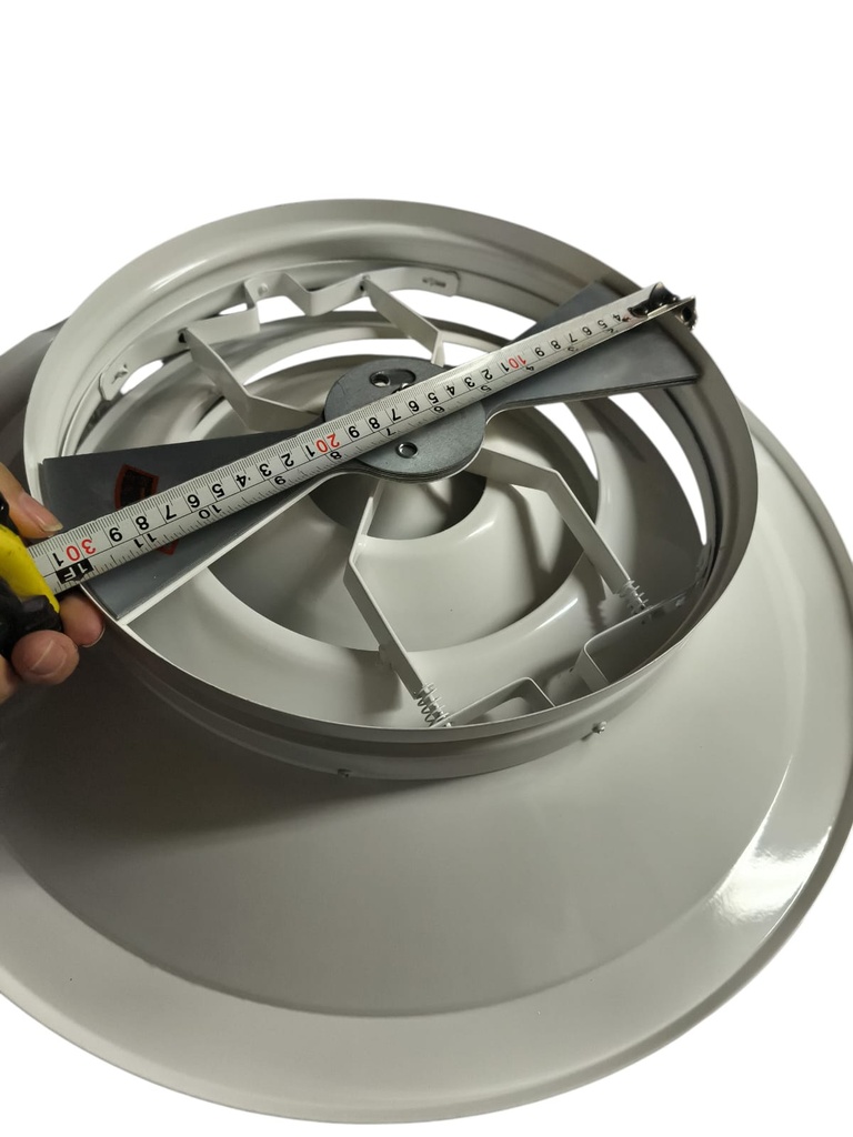 DIFUSOR CIRCULAR METALICO ESMALTADO 12"