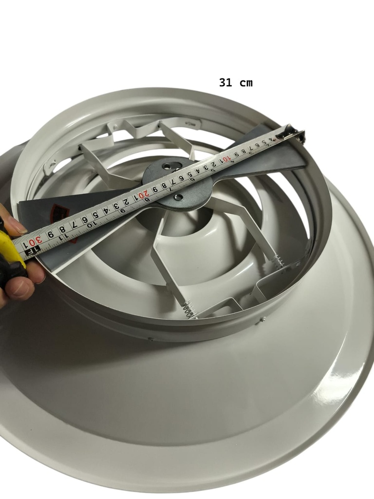 DIFUSOR CIRCULAR METALICO ESMALTADO 12"