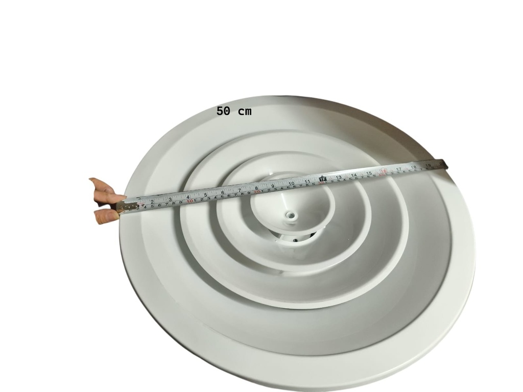 DIFUSOR CIRCULAR METALICO ESMALTADO 12"