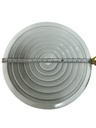 DIFUSOR CIRCULAR METALICO ESMALTADO 14" con aleta negra