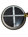 DIFUSOR CIRCULAR METALICO ESMALTADO 14" con aleta negra