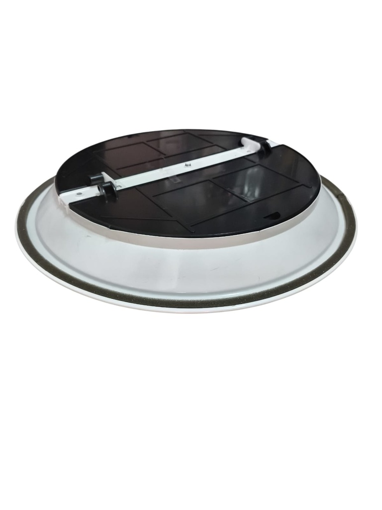 DIFUSOR CIRCULAR METALICO ESMALTADO 14" con aleta negra
