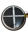 DIFUSOR CIRCULAR METALICO ESMALTADO 14" con aleta negra