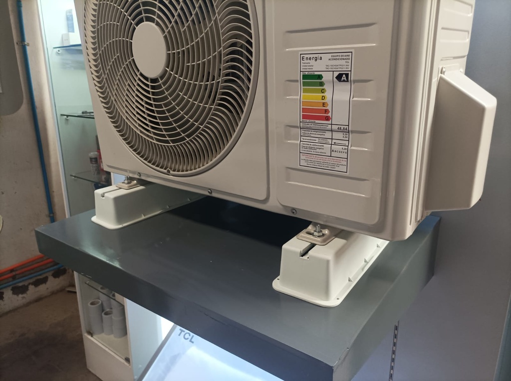 Soporte Piso Acrílico 9-36 Antivibración PACK 2 PCS