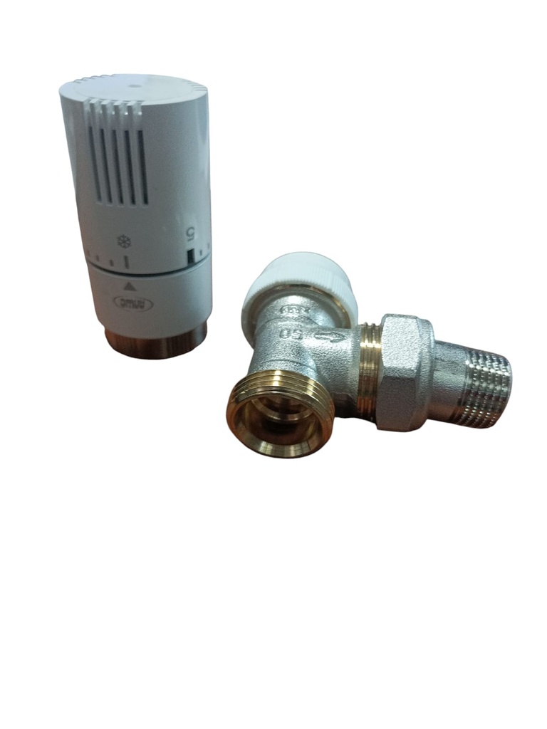 "KIT VALVULA TERMOSTATICA ANGULAR 1/2"" PEX EK"