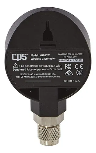 VACUOMETRO DIGITAL WIRELES VG200W CPS (negro)