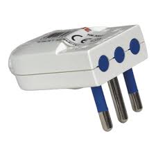 Enchufe  Macho Volante 2P T 10A BLANCO